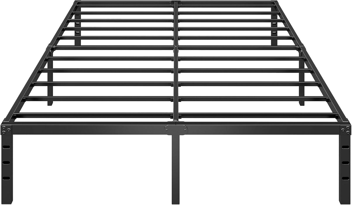 Metal Platform Bed Frame Full Size, 12 Inch Height with Heavy Duty Steel Support, No Box Spring Needed, Easy Assembly and Underbed Storage,Black