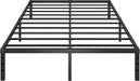 Metal Platform Bed Frame Full Size, 12 Inch Height with Heavy Duty Steel Support, No Box Spring Needed, Easy Assembly and Underbed Storage,Black