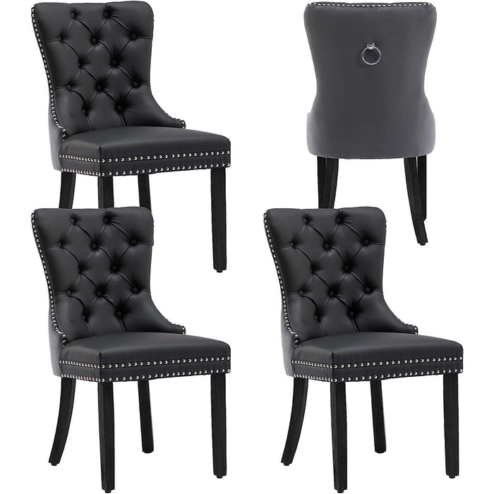 Dining Chairs Set of 4, Upholstered High-End Tufted Dining Room Chair