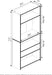 Tall BookshelfUnit Five Tier Black Espresso Bookcase