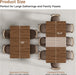 Extendable Dining Room Table for 4 6 8, 55"-70.9" Long Rectangle Kitchen Table,Wood Expandable Dining Table with Butterfly Leaf Self-Storing, Space Saving, for Kitchen Dining Living Room,Modern,Walnut