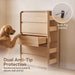 5-Drawer Dresser for Bedroom, 50.5" Tall Chest of Drawers, Natural