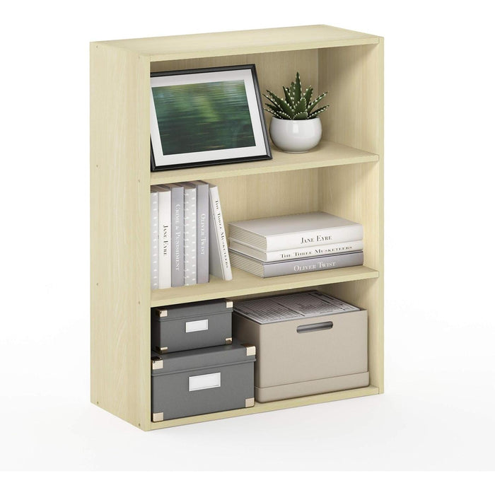 Pasir 3-Tier Open Shelf Bookcase, Maple