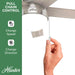 Anslee, Indoor, Ceiling Fan, with LED Light, 46 Inch, Brushed Nickel | Low Profile Mount, Pull Chain, 5 Blades, for Bedroom, Living Room, Kitchen, 50278