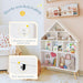 White Wooden Dollhouse Bookcase With 4Tier Storage