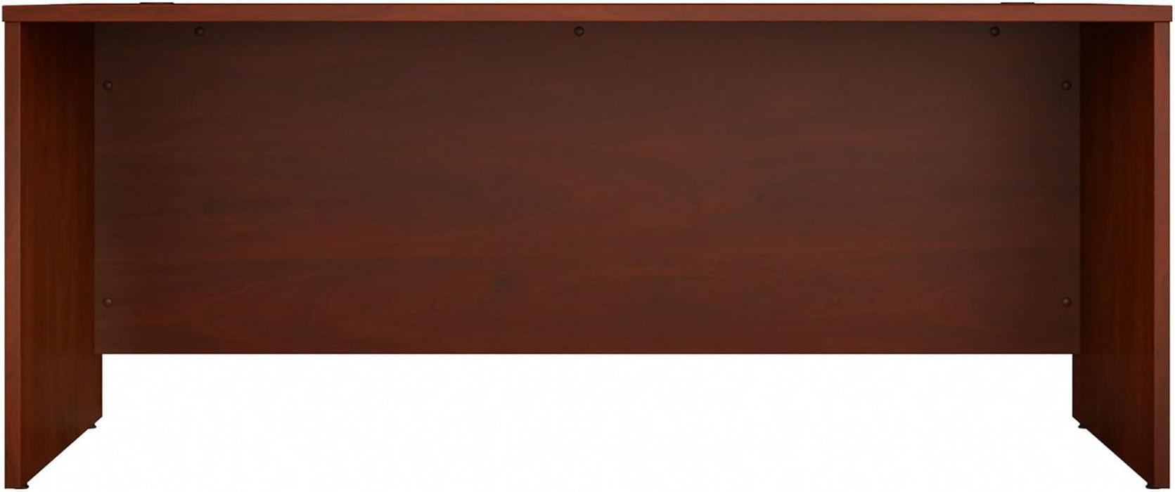 Bush Business Furniture Studio C 72W Computer Desk with Wire Management and Modesty Panel in Hansen Cherry, Professional Table for Home Office and Corporate Office