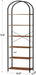 Six Tier Rustic Brown Bookshelf With IndustrialGradeFrame