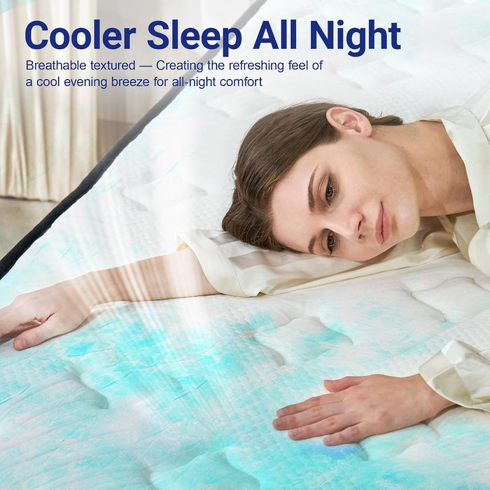 Full Mattress 12 Inch Hybrid Mattress in a Box with Memory Foam