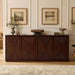 39" Narrow Sideboard Buffet Cabinet,Bar Cabinet Solid Wood Doors