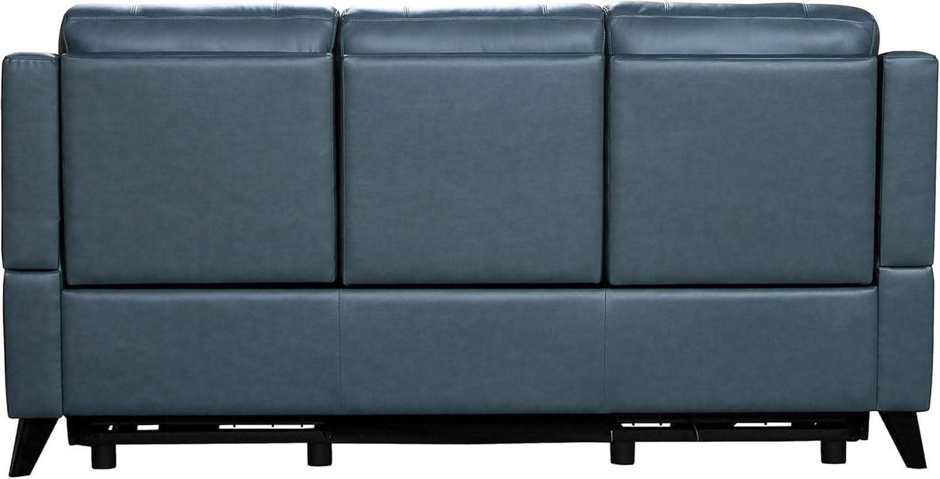 Kester Power Reclining Sofa W/Power Head Rests, Masen Bluegray