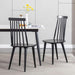 Dining Chairs Set of 2 Wood Dining Room Chair Black Spindle Side Kitchen Room Country Farmhouse Chairs Black