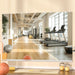 Home Gym Mirror, 48"X24" Each, 3-Pack Frameless Wall Mounted Mirrors with Glass Clamps & 2 Aluminum Rail, Large Body Mirror for Home Gym, Yoga Studio, Bedroom, Silver Tempered Glass