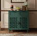 Farmhouse Buffet Cabinet, 2 Door 2 Drawer Sideboard Storage Cabinet