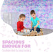 Air Tent for Kids (77” X 50”) Builds in 30 Sec, Toddler Tents Indoor for Imaginative Play, Spacious Kids Forts Indoor Playhouse for Boys & Girls Ages 3-14 (Fan Not Incl) (Mermaind Magic Fort)