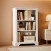 3-Tier Bookshelf, White Bookshelf with Adjustable Shelf, Wooden Bookshelf Open Storage, 9.8" D X 24.6" W X 38" H, Small Bookcase for Study Room, Living Room, Home Office, Bedroom (White)