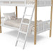 TwinOverTwin Bunk Bed White Finish Greenguard GoldCertified