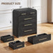 Chest of Drawers, Curved Dresser for Bedroom Small Dressers