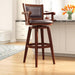 Broadmoor Swivel Extra Tall Barstool, 50-Inch, Cappuccino