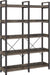 Large Industrial Grey Wooden 5 Tier Bookshelf