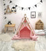 Sleepover Tent for Girls, Glamping Party Playhouse, Spa Pink Pop up Kids Tent, Indoor Teepee, Tipi Tent, Toddler Play Tent, Birthday Gift