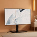 Universal TV Stand with Power Outlets for 50-85 Inch Tvs, Swivel&Height Adjustable Tall TV Stand for Bedroom Living Room, 27.5''Large Tempered Glass Base Holds up to 110 Lbs.
