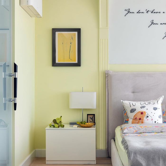 Rectangular Wall Mirror 12x16 Premium Obsidian Frame