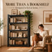 Six Tier Metal Bookshelf HeavyDuty Floorstanding Tall