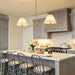 47 Inch BrushedGold Linear Chandelier Island Fixture