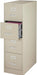 4-Drawer Vertical File Cabinet, Letter Size, Lockable, Putty