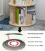 Wooden Rotating Bookshelf 2Tier Floor Display Rack