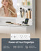 White Makeup Vanity Desk With IntegratedLED Mirror