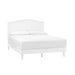 Colemont White Wood Queen Platform Bed with Curved Headboard (61.97 In. W X 48 In. H)