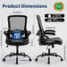 Ergonomic Office Chair Desk Chair with Adjustable Lumbar Support