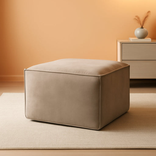 Sofa Ottoman,Modular Sectional Sofa Couch,31.5Inch Cloud Couch for Living Room, Office,Brown