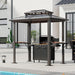 Aluminum Grill Gazebo 8x5ft With Polycarbonate Roof