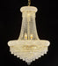 Empire Crystal Chandelier 24Inch Gold Finish Dining