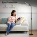 LED Floor Lamp DualHead Dimmable LashExtension Modern