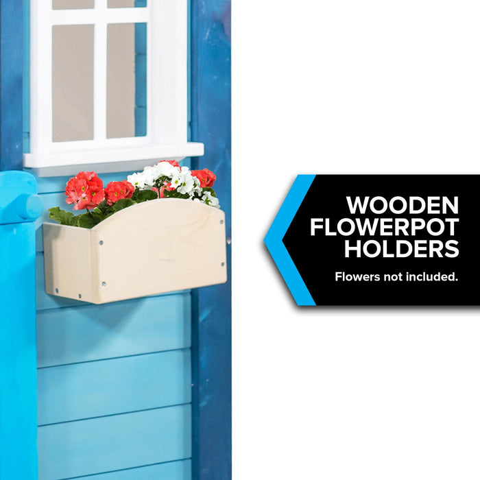 Woodbridge Wooden Playhouse, Blue