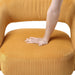 360Degree Swivel Accent Chair Corduroy Yellow Office