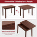 40" Foldable Rectangle Dining Table, Wooden Kitchen Table for 2-4