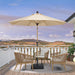 Patio Umbrella 10Ft Market Table round Push Button Tilt, Beige