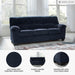 Blue Corduroy Contemporary Sofa For Comfortable Living