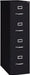 Hirsh 15" W 4 Drawer Vertical File Cabinet, Black, Letter 16699-1 Each
