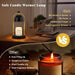 Candle Warmer Lamp - with Timer & Dimmable, Cozy Birthday Gift for Women Mom, Modern Home Decor House Warming Gifts Wax Melt Warmer for Jar Candles with 2 Bulbs (Black)