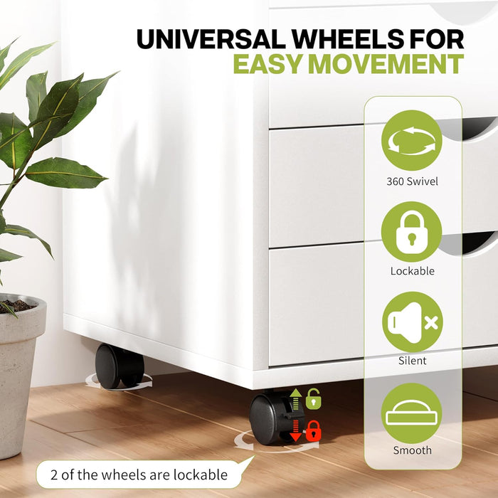 Seven Drawer Chest With SuperHeavyDuty White Cabinet