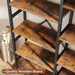 Triple Bookshelf, Bookcase with 14 Open Display Shelves, Wide Book Shelf Book Case for Home & Office, 5 Tier, Brown