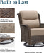 Luxury Outdoor Swivel Rocker Patio Chairs of 2 with Side Table
