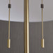 Stowe Floor Lamp with Antique Brass Finish, Modern Style, 61" Height, 19" Width, 19" Depth