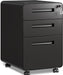 3 Drawer File Cabinet with Lock, Fully Assembled except Casters