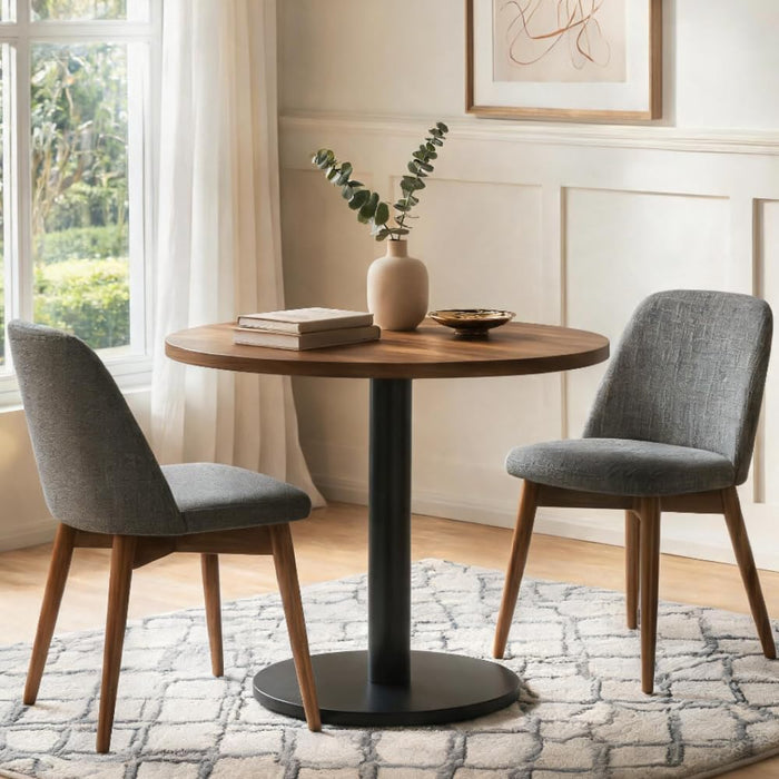 Circular Industrial Round Table 31.5Inch Solid Wood